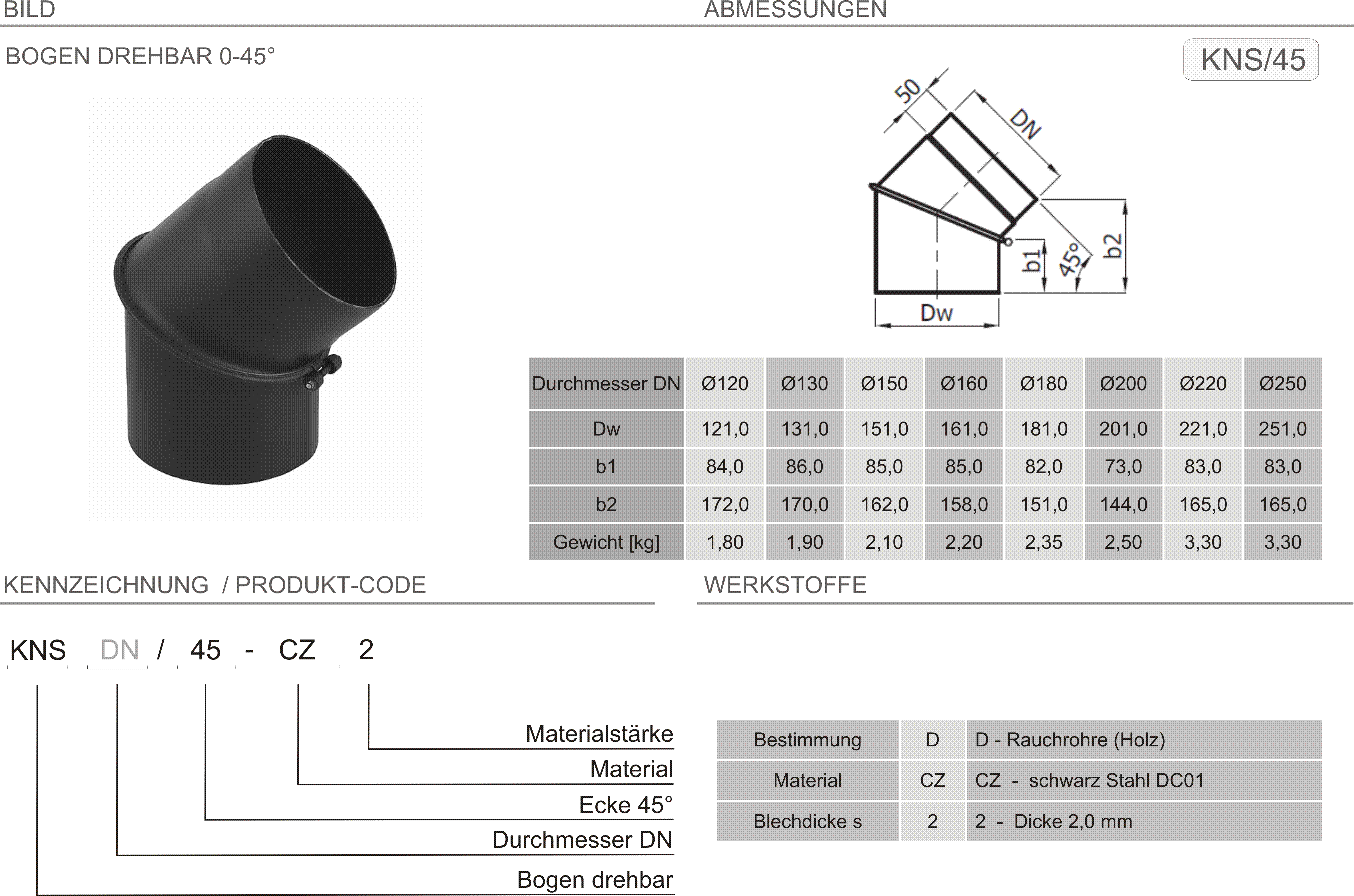 Produkt Beschreibung SPK-KNS45